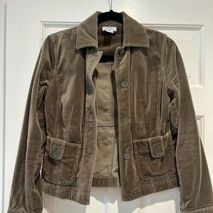 LOFT Velvet-Like  Short Buttoned Jacket/Blazer Sz 0/XS